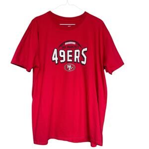 NFL San Francisco 49ers Shirt Mens Extra Large XL Red Logo Football Niner Gang